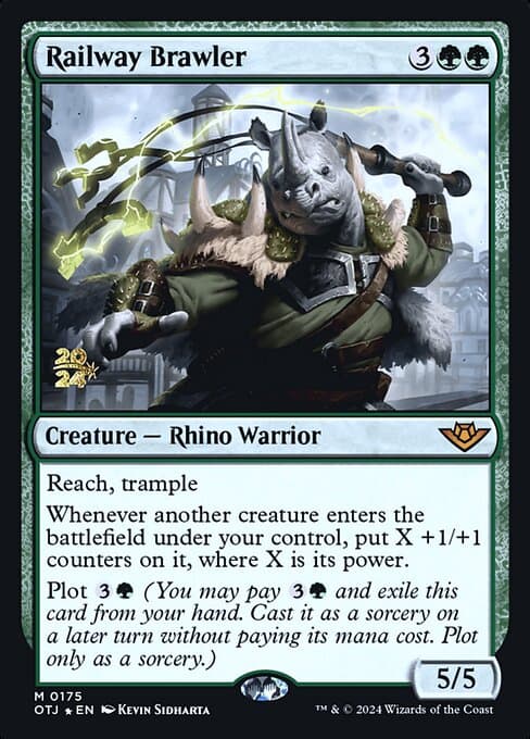 Railway Brawler from Outlaws of Thunder Junction Promos (Mythic)