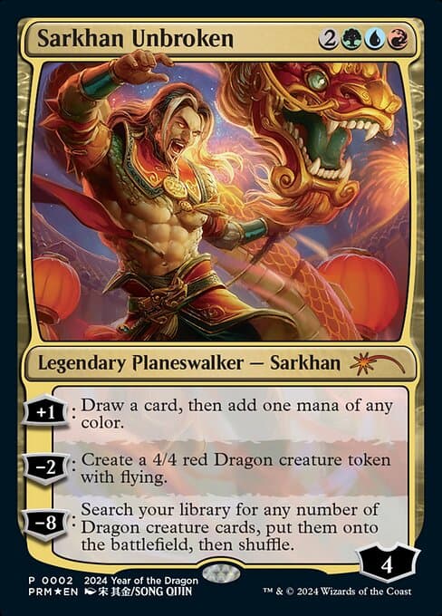 Sarkhan Unbroken from Year of the Dragon 2024 (Mythic)