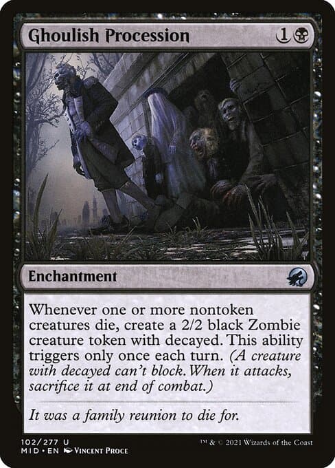 Ghoulish Procession from Innistrad: Midnight Hunt (Uncommon)