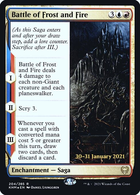 Battle of Frost and Fire from Kaldheim Promos (Rare)