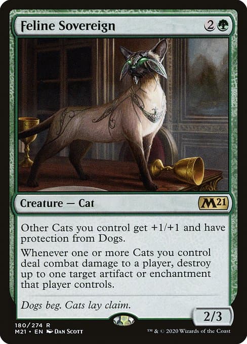 Feline Sovereign from Core Set 2021 (Rare)