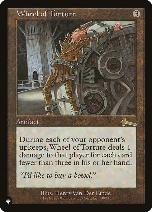 Wheel of Torture from The List (Rare)