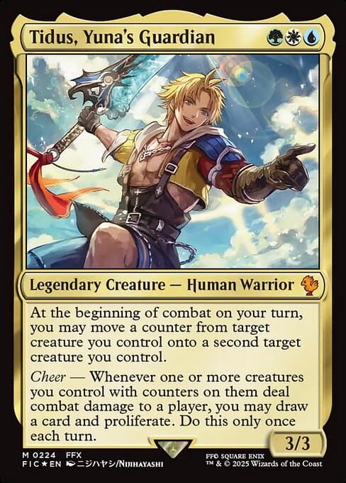 Tidus, Yuna's Guardian from Final Fantasy Commander (Mythic)