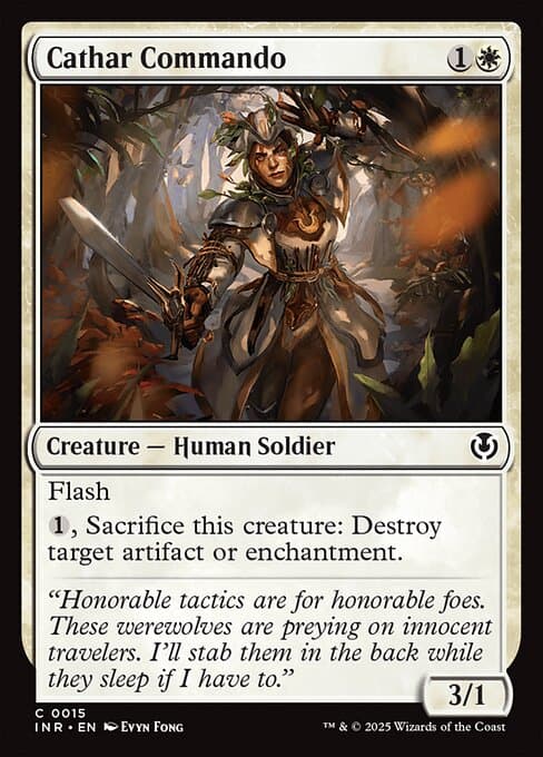 Cathar Commando from Innistrad Remastered (Common)