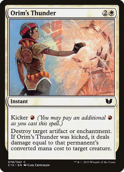 Orim's Thunder from Commander 2015 (Common)