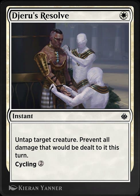 Djeru's Resolve from Amonkhet Remastered (Common)