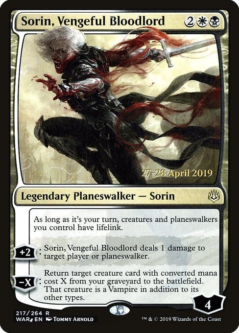 Sorin, Vengeful Bloodlord from War of the Spark Promos (Rare)