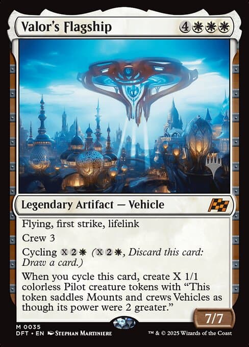 Valor's Flagship from Aetherdrift Promos (Mythic)
