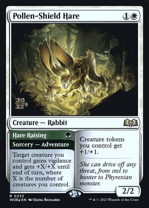 Pollen-Shield Hare // Hare Raising from Wilds of Eldraine Promos (Rare)