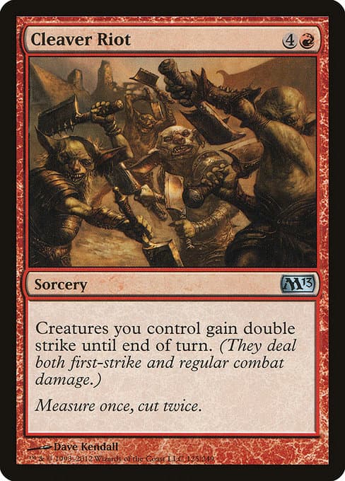 Cleaver Riot from Magic 2013 (Uncommon)