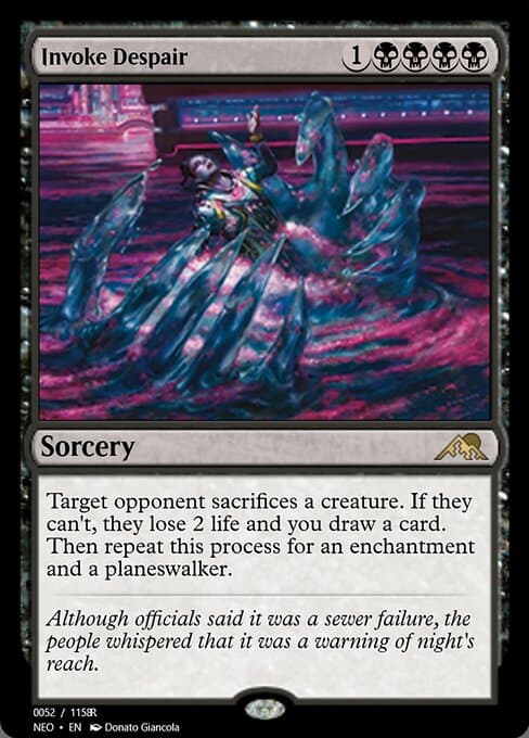 Invoke Despair from Magic Online Promos (Rare)
