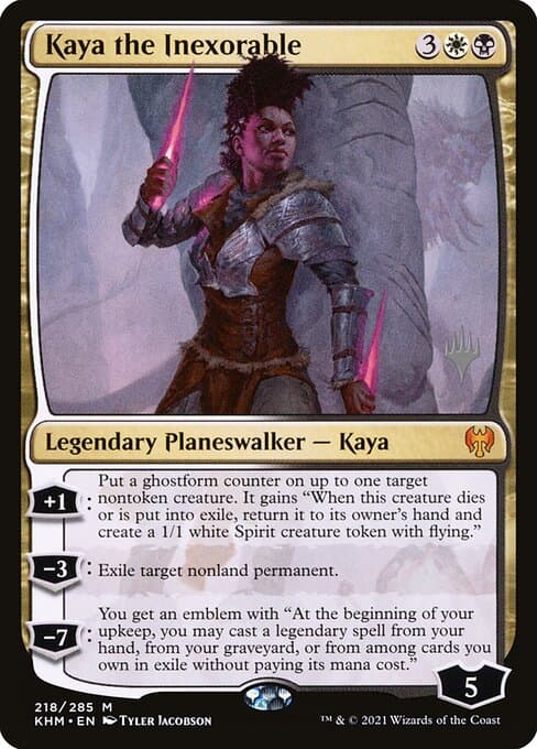 Kaya the Inexorable from Kaldheim Promos (Mythic)