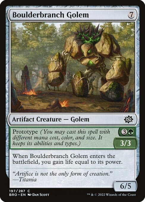 Boulderbranch Golem from The Brothers' War (Common)