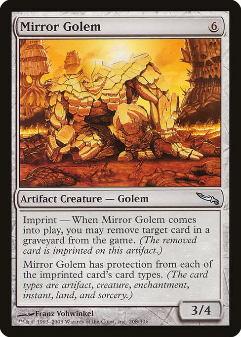 Mirror Golem from Mirrodin (Uncommon)