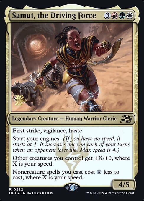 Samut, the Driving Force from Aetherdrift Promos (Rare)