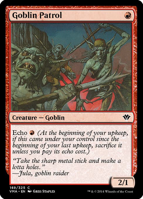 Goblin Patrol from Vintage Masters (Common)