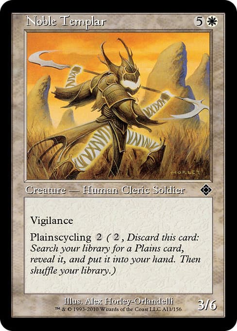 Noble Templar from Magic Online Theme Decks (Common)
