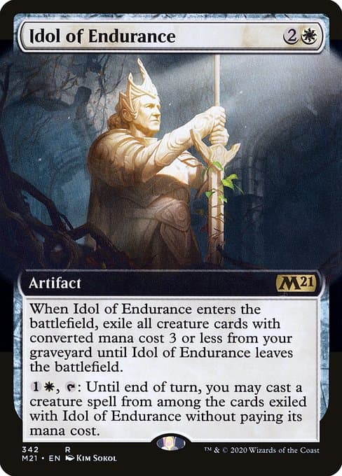 Idol of Endurance from Core Set 2021 (Rare)