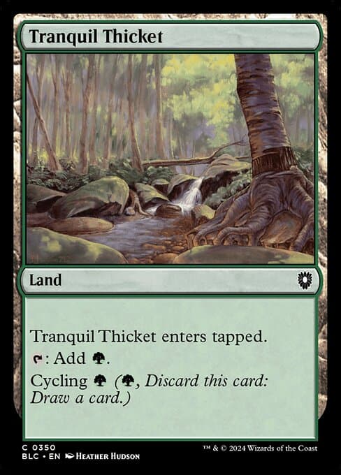 Tranquil Thicket from Bloomburrow Commander (Common)