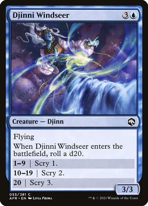 Djinni Windseer from Adventures in the Forgotten Realms (Common)