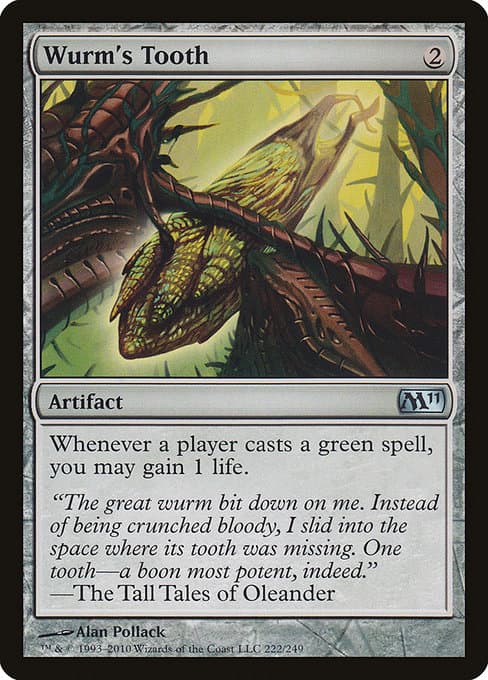 Wurm's Tooth from Magic 2011 (Uncommon)