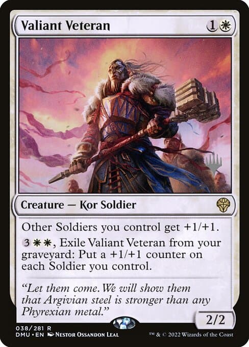 Valiant Veteran from Dominaria United Promos (Rare)