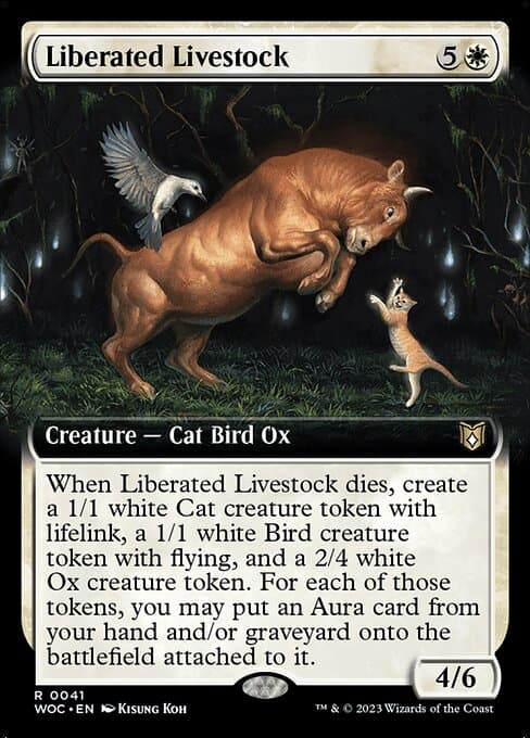 Liberated Livestock from Wilds of Eldraine Commander (Rare)