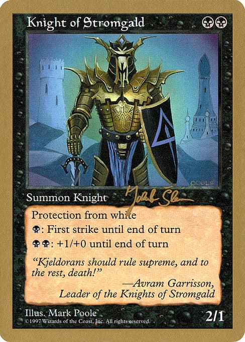 Knight of Stromgald from World Championship Decks 1997 (Uncommon)