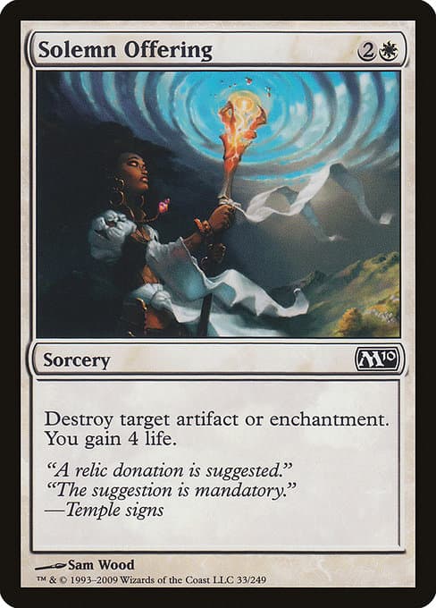 Solemn Offering from Magic 2010 (Common)