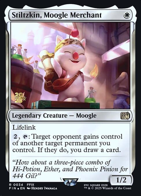 Stiltzkin, Moogle Merchant (Rare)