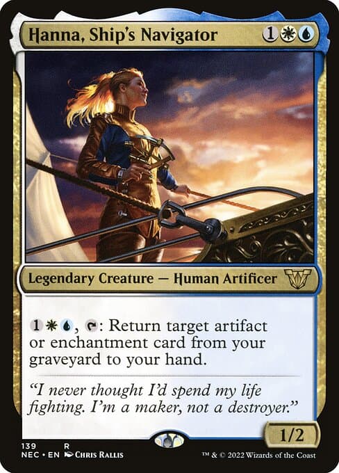 Hanna, Ship's Navigator from Neon Dynasty Commander (Rare)