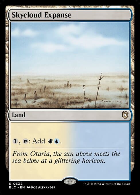 Skycloud Expanse from Bloomburrow Commander (Rare)