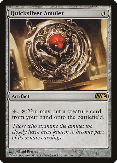 Quicksilver Amulet from Magic 2012 (Rare)
