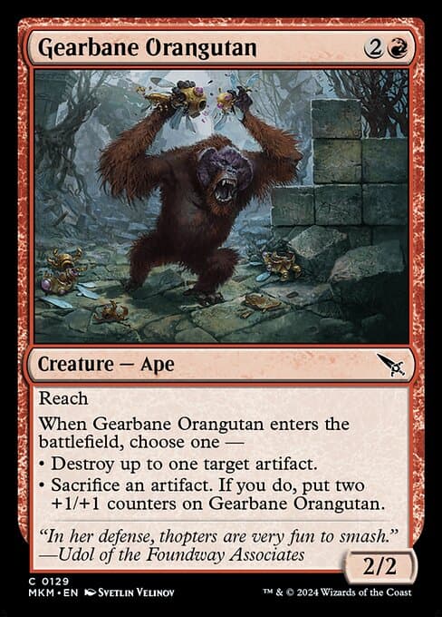 Gearbane Orangutan (Common)