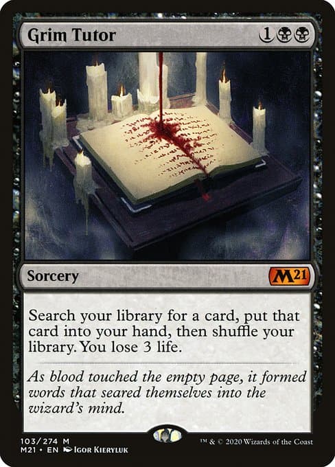 Grim Tutor from Core Set 2021 (Mythic)