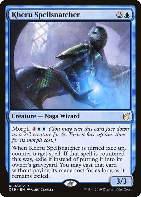 Kheru Spellsnatcher from Commander 2019 (Rare)