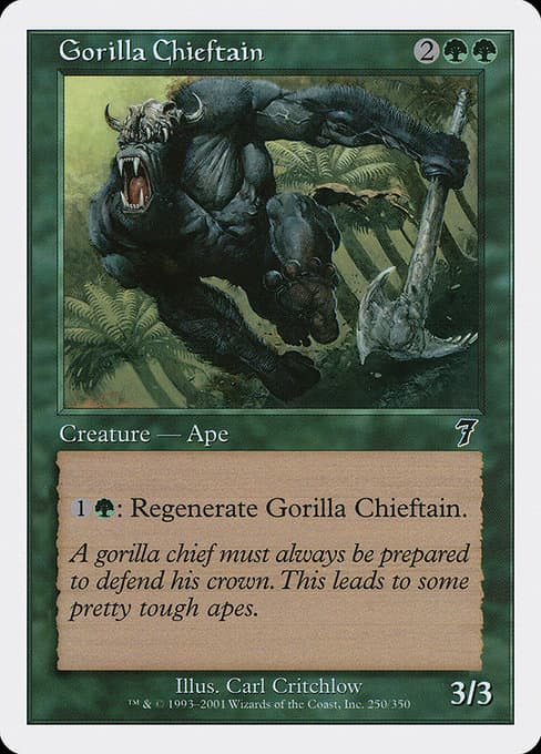 Gorilla Chieftain from Seventh Edition (Common)