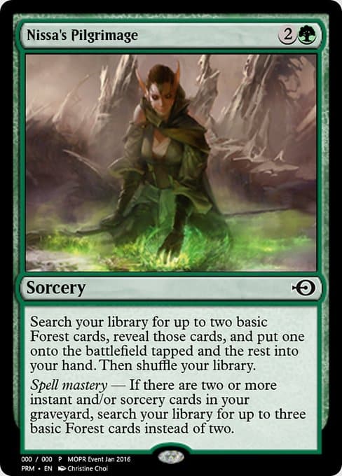 Nissa's Pilgrimage from Magic Online Promos (Common)