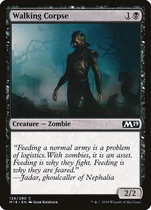 Walking Corpse from Core Set 2019 (Common)