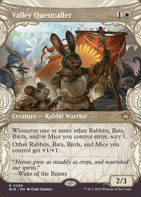 Valley Questcaller from Bloomburrow (Rare)