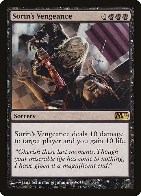 Sorin's Vengeance from Magic 2012 (Rare)