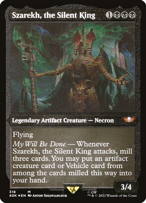 Szarekh, the Silent King from Warhammer 40,000 Commander (Mythic)