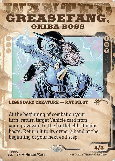 Greasefang, Okiba Boss from Secret Lair Drop (Rare)