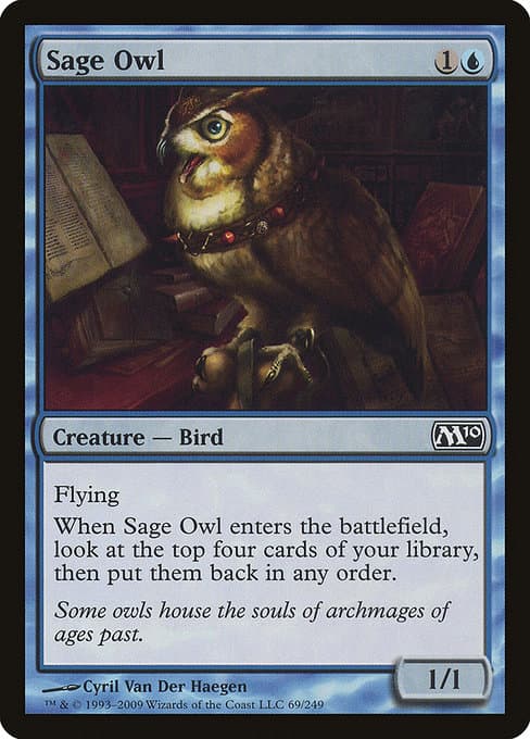 Sage Owl from Magic 2010 (Common)