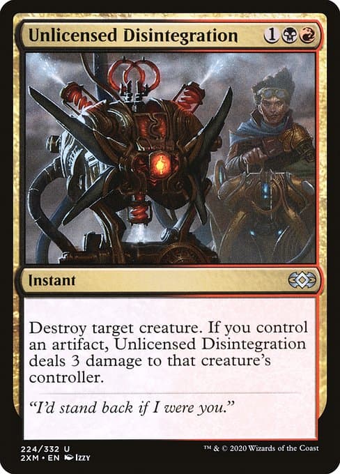 Unlicensed Disintegration from Double Masters (Uncommon)