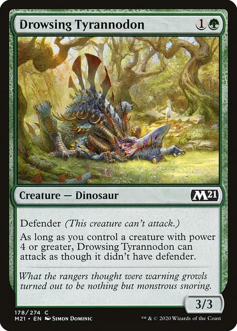Drowsing Tyrannodon from Core Set 2021 (Common)