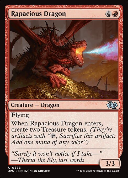 Rapacious Dragon from Foundations Jumpstart (Uncommon)