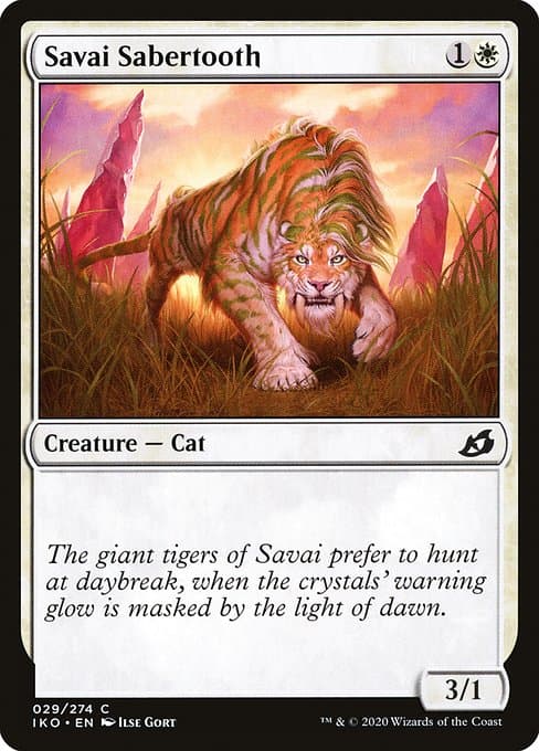Savai Sabertooth from Ikoria: Lair of Behemoths (Common)