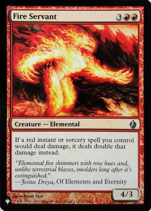 Fire Servant from The List (Uncommon)