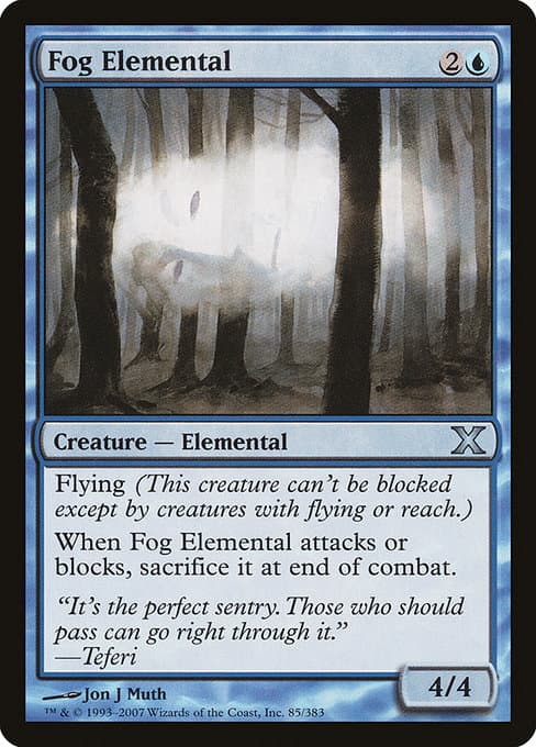 Fog Elemental from Tenth Edition (Uncommon)